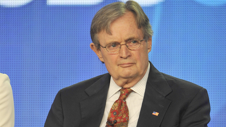 David McCallum smirking