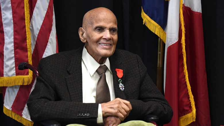 Harry Belafonte smilng