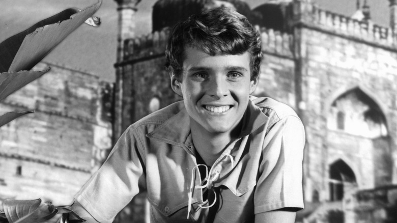 Jay North on the set of the film Maya