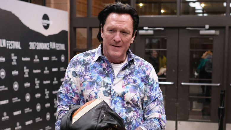 Michael Madsen arriving at a screening at the Sundance Film Festival.