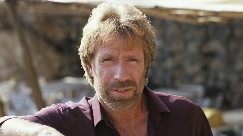 Chuck Norris pictured in the 1980s