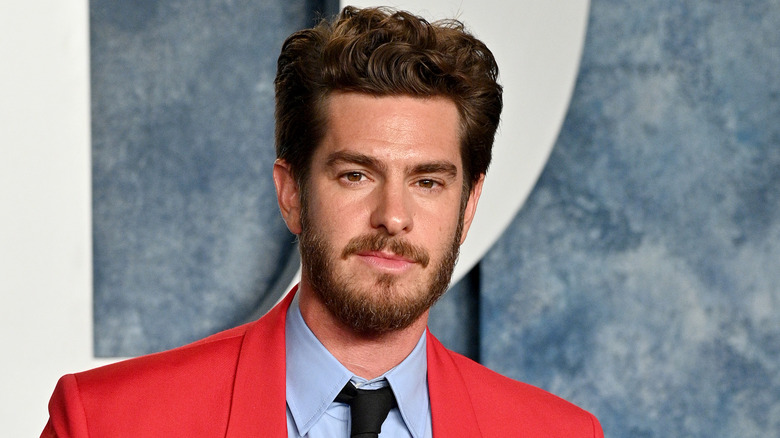 Andrew Garfield posing for a photo