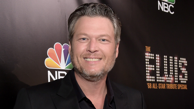 Blake Shelton smiling