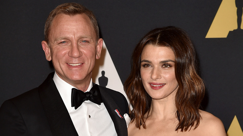 Daniel Craig and Rachel Weisz smiling
