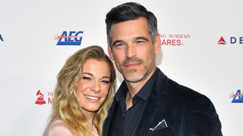 Eddie Cibrian and LeAnn Rimes smiling