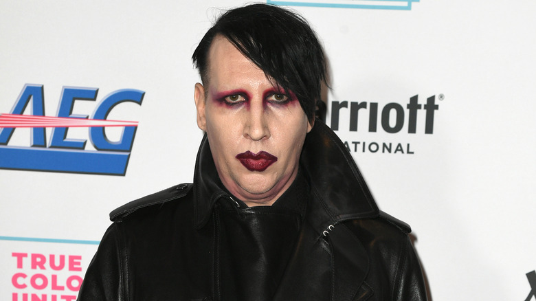Marilyn Manson posing