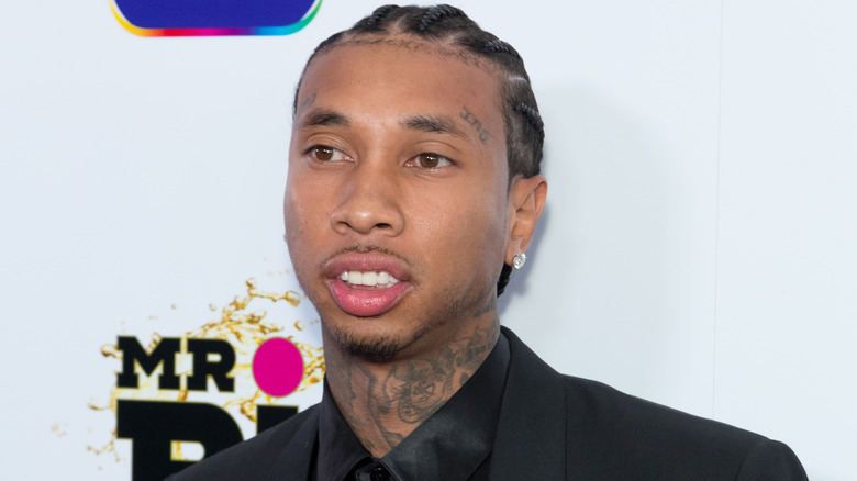 Tyga posing