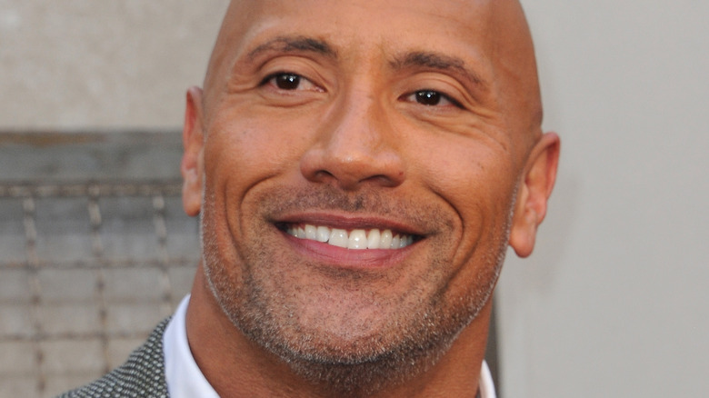 Dwayne Johnson at premiere