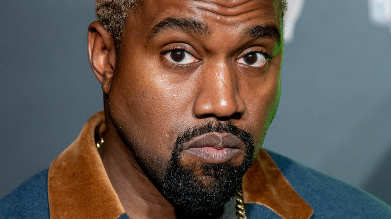 Kanye West posing