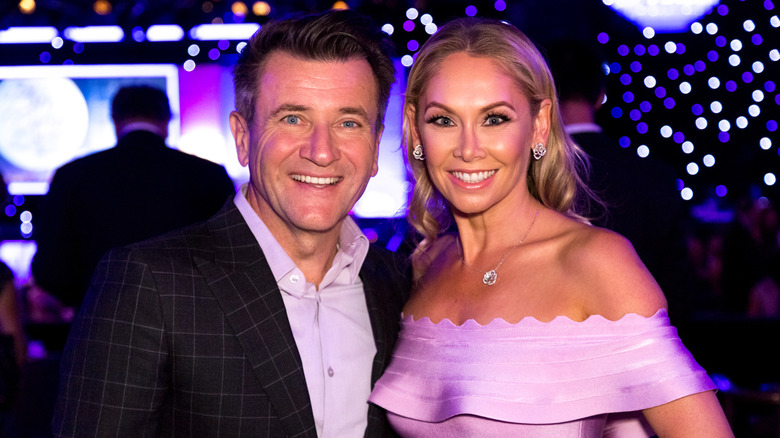 Robert Herjavec and Kym Johnson smiling