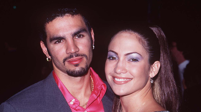 Ojani Noa and Jennifer Lopez smiling