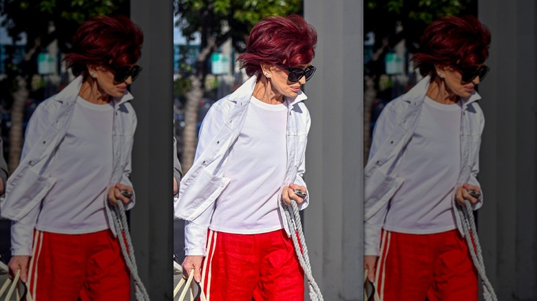 Sharon Osbourne running errands in Hollywood, California