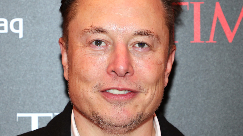 Elon Musk looking at camera