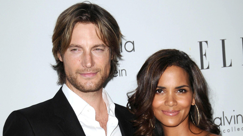 Gabriel Aubry Halle Berry posing