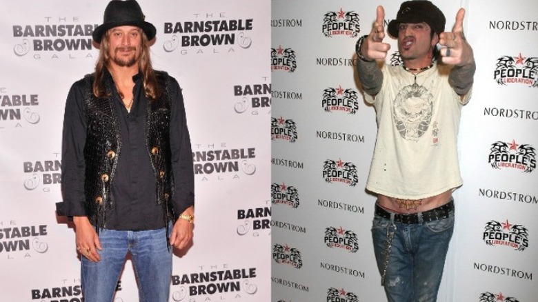 Kid Rock and Tommy Lee posing