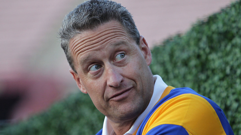 Jim Everett frowning