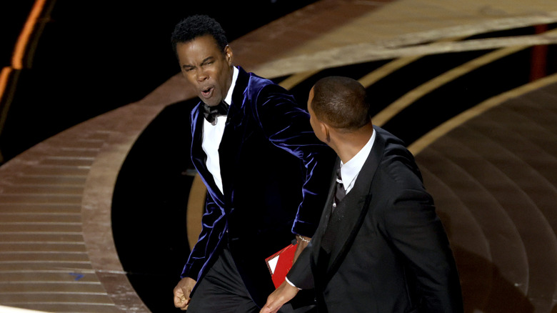 Will Smith slapping Chris Rock