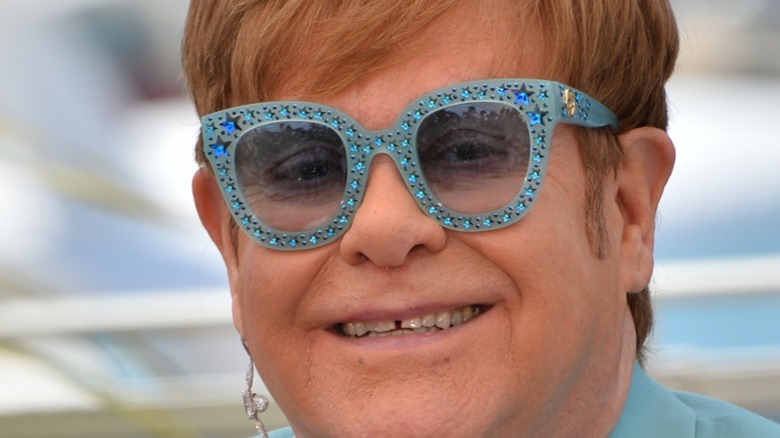 Elton John smiling