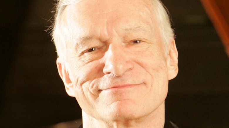 Hugh Hefner smiling