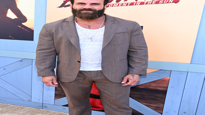 Jeremy Jackson posing at the "After Baywatch: Moment in the Sun" premiere