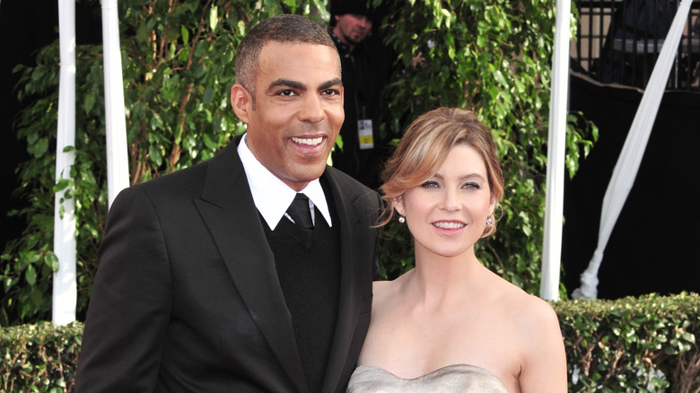 Ellen Pompeo and Chris Ivery smiling