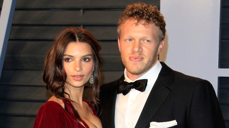 Emily Ratajkowski and Sebastian Bear-McClard smiling