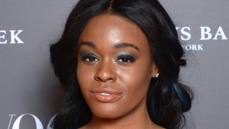 Azealia Banks wearing a dress on the red carpet 