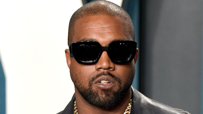 Ye West at the Vanity Fair Oscar party 