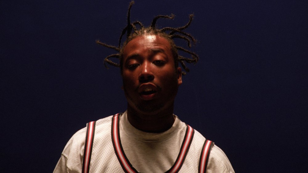 Ol' Dirty Bastard filming video for "Shimmy Shimmy Ya" in 1995