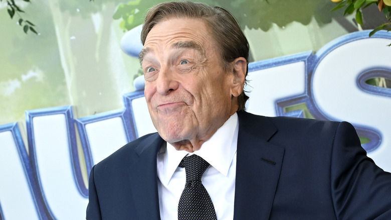 Actor John Goodman makes a face at a red carpet event
