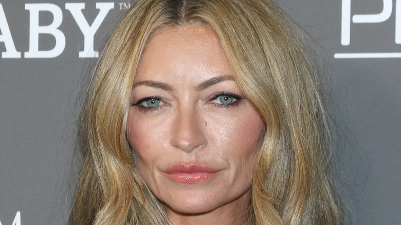 Rebecca Gayheart looking serious