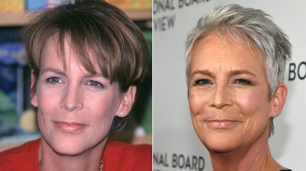 Jamie Lee Curtis at a book event in 1998; Jamie Lee Curtis at the National Board of Review Annual Awards Gala