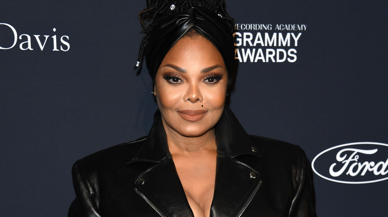 Janet Jackson in leather suit
