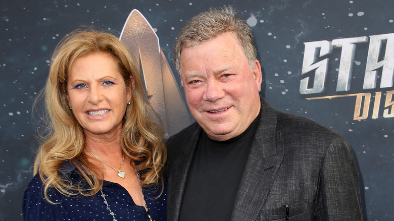 Elizabeth Martin and William Shatner posing together