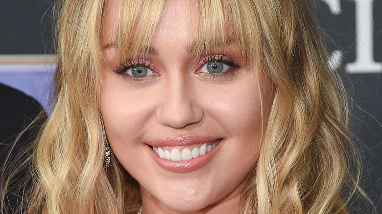 Miley Cyrus smiling