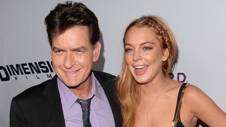 Charlie Sheen and Lindsay Lohan