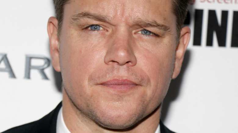 Matt Damon glares