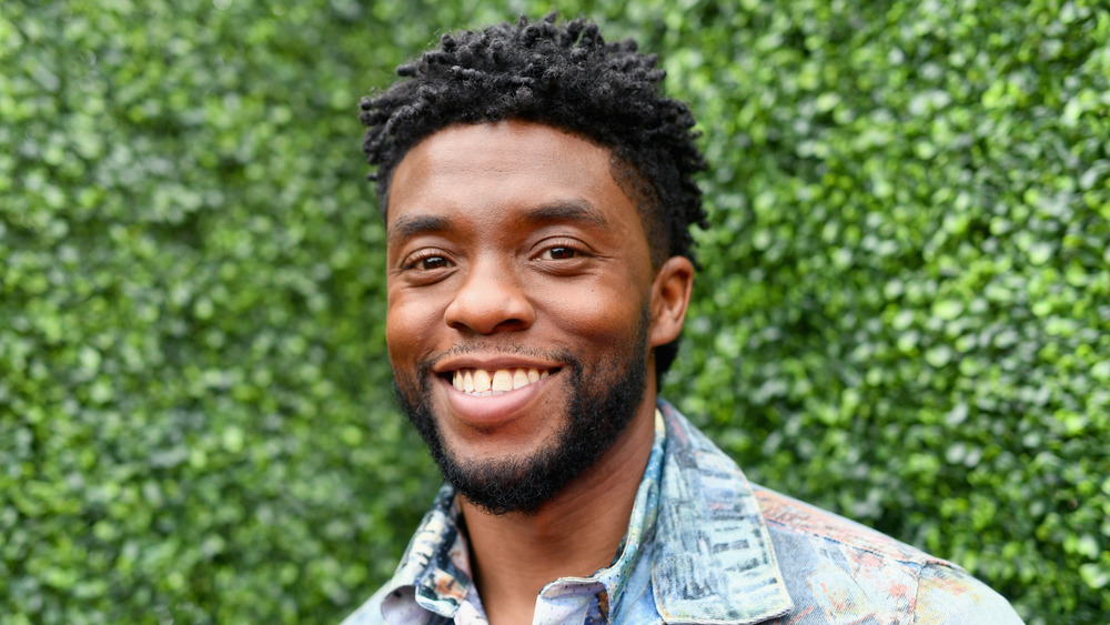 Chadwick Boseman smiling