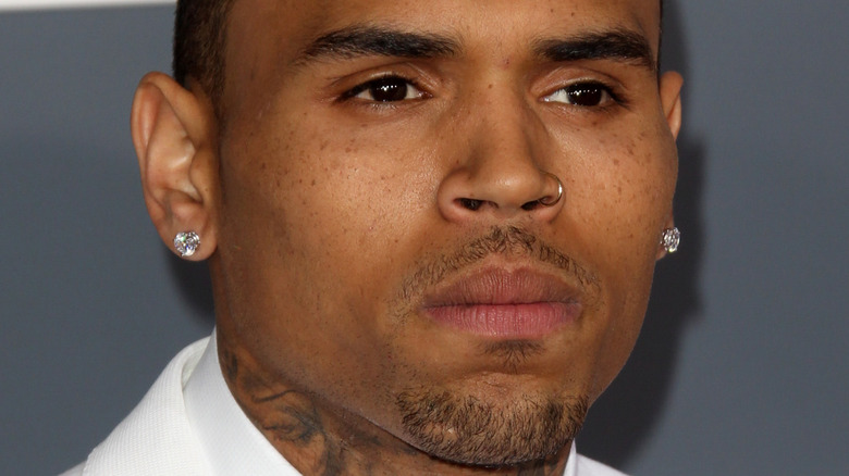 Chris Brown on the red carpet