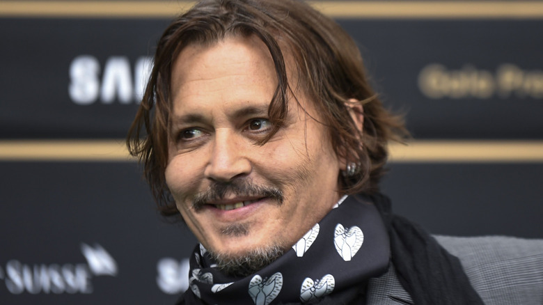 Johnny Depp smiling