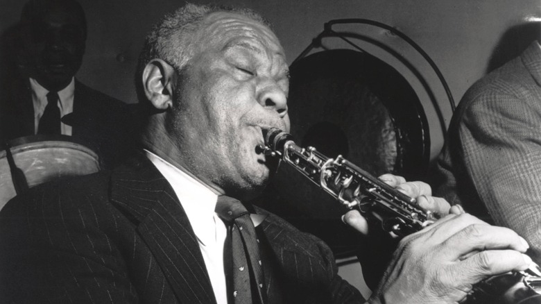 Sidney Bechet playing