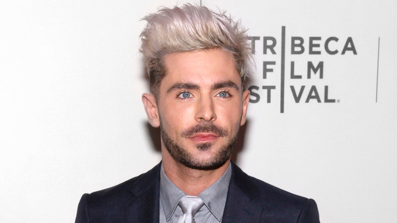 Zac Efron with blond hair