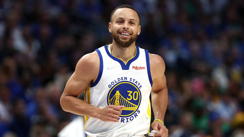 Steph Curry smiling