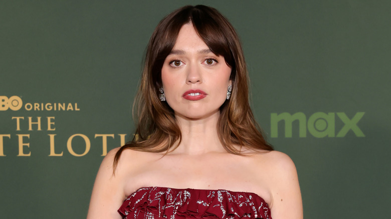 Aimee Lou Wood poses in February 2025