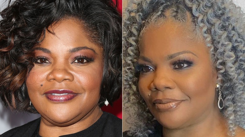 Mo'Nique posing with gray hair on Instagram