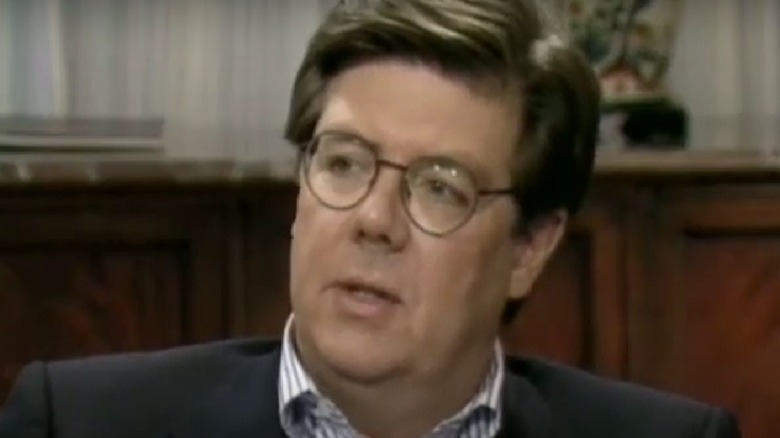 John Hughes being interviewed