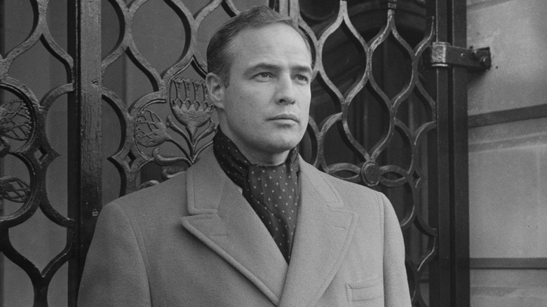 Marlon Brando posing