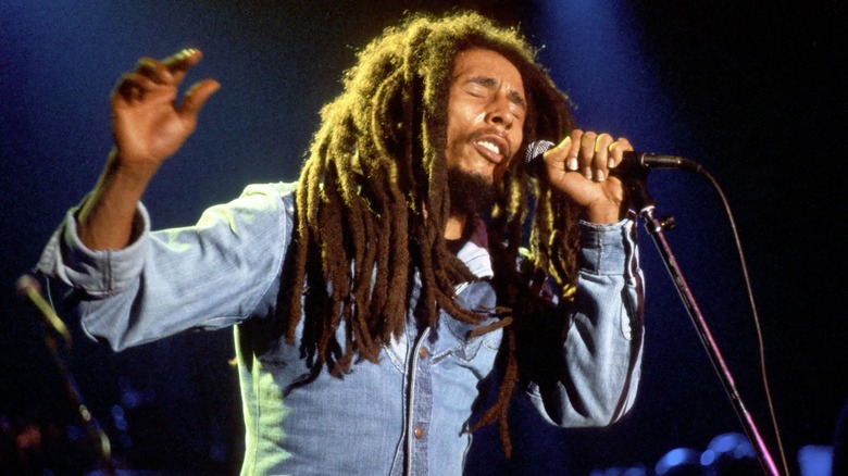 Bob Marley performing
