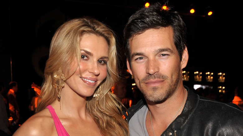 Brandi Glanville and Eddie Cibrian pose together