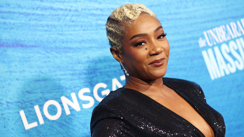Tiffany Haddish posing